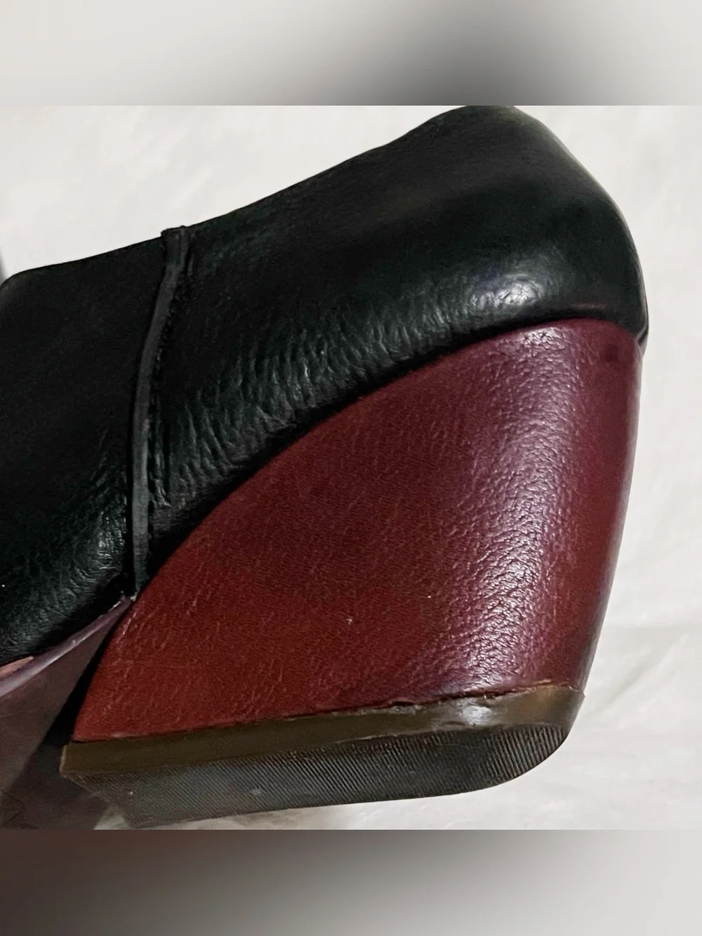 Kork Ease Natalya Leather Wedge Zip Ankle Boots Booties Size 9